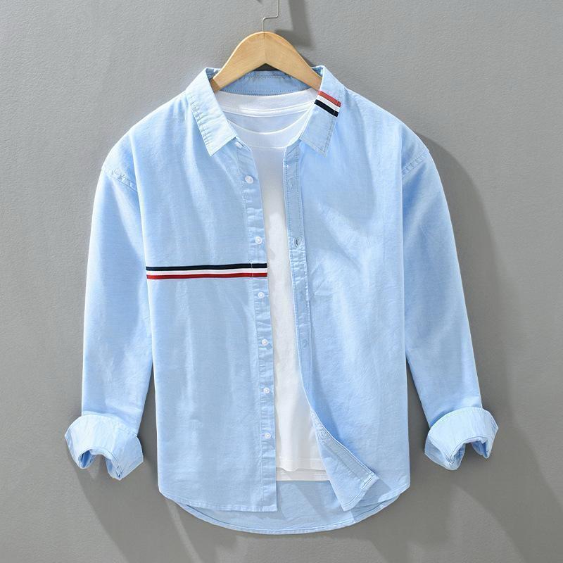 10.1.jpg Blue Virtuoso Stripe full sleeve Shirt - Image 1