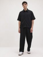 The Lifestyle Co. Men Self Design Shirt With Trousers