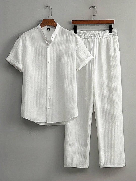 4QEDB68p_2f1428e1acbc46509fe4cba242c3e252.jpg Short Sleeves Shirt With Trousers - Image 1