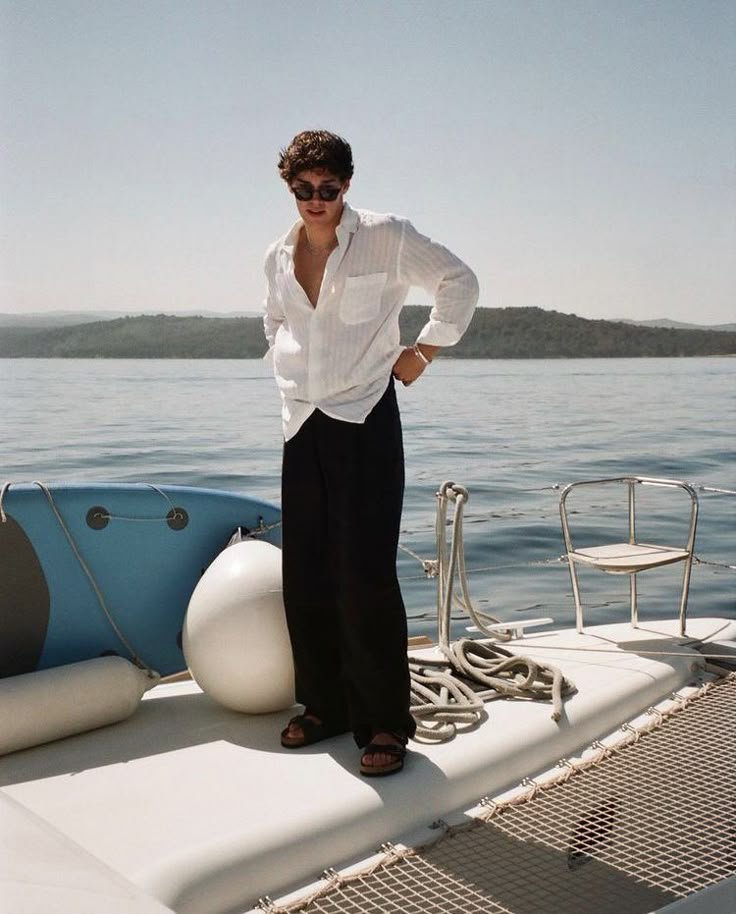 f5647afea64593801e62ebc9fe7287d4.jpg Old Money Linen Combo White and Black Premium Linen Co Ord for Men - Image 1